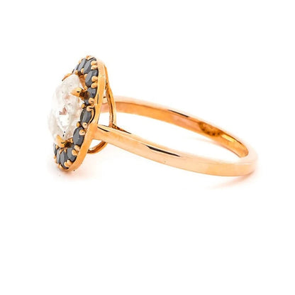 3.31 Ct White Round Engagement Diamond Ring, 14K Gold Ring, White Round Diamond Wedding Ring, Gift For Her