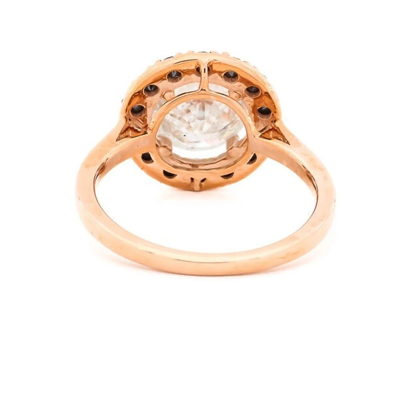 3.31 Ct White Round Engagement Diamond Ring, 14K Gold Ring, White Round Diamond Wedding Ring, Gift For Her