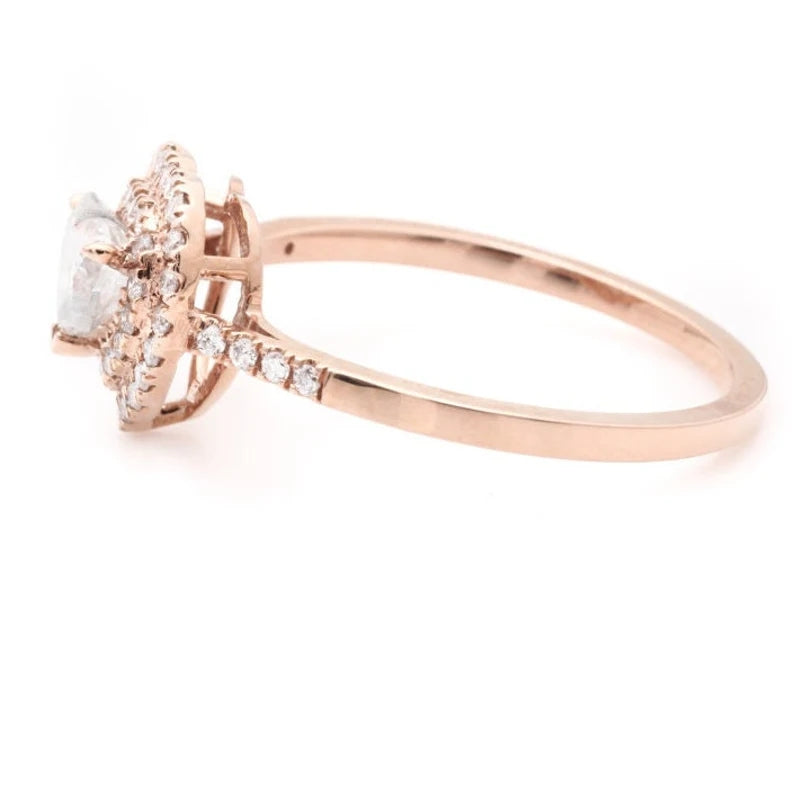 Heart Cut Diamond Engagement Ring ! Natural White Color Diamond ! Natural Diamond For Anniversary Ring ! Gift For Her ! Diamond Ring