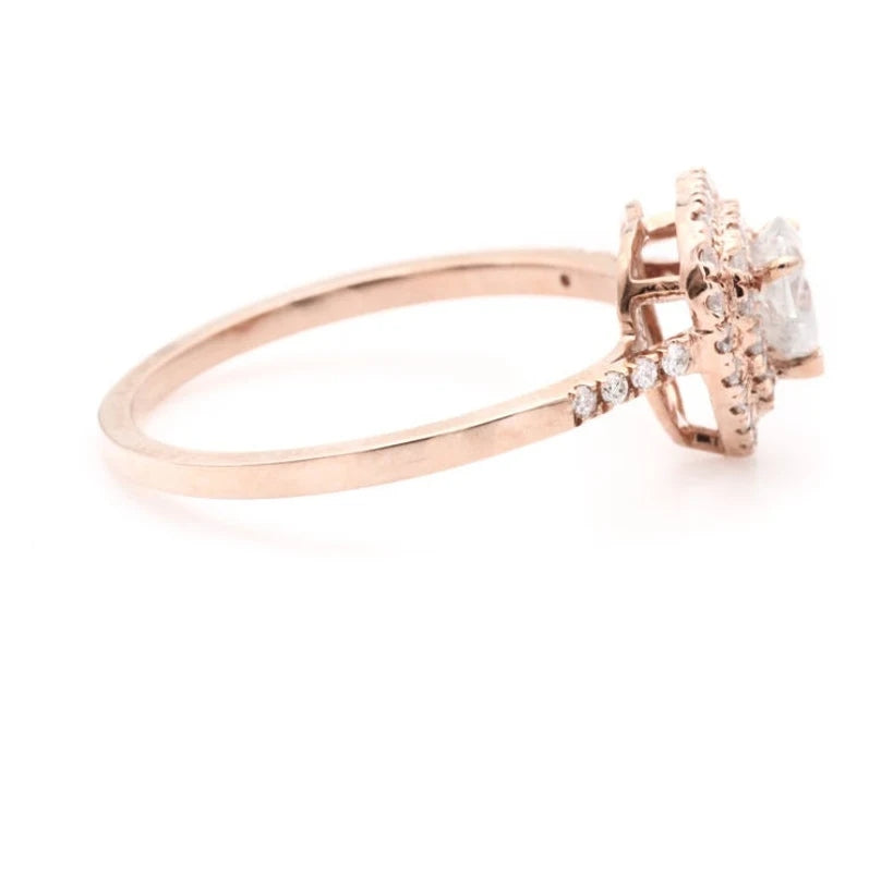 Heart Cut Diamond Engagement Ring ! Natural White Color Diamond ! Natural Diamond For Anniversary Ring ! Gift For Her ! Diamond Ring