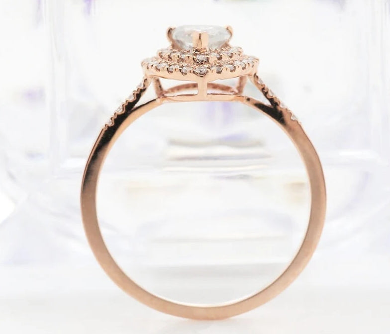 Heart Cut Diamond Engagement Ring ! Natural White Color Diamond ! Natural Diamond For Anniversary Ring ! Gift For Her ! Diamond Ring