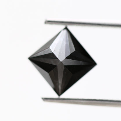 Princess Black Loose Diamond AAA Quality [7.03 MM] Natural Diamond For Engagement Ring 2.58 Carat