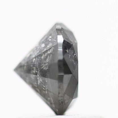 1 Carat Salt and Pepper Diamond Dark Gray Round Brilliant Cut Natural Loose Diamond
