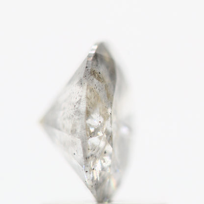 Salt And Pepper Diamond Fancy Gray Color 1.20 CT 7.10 x 3.80 MM Round Brilliant Cut Diamond ! Natural Loose Diamond ! Christmas Gift for Her