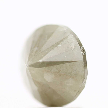 Salt And Pepper Diamond Fancy Gray Color 3.14 CT 8.44 x 6.33 MM Round Brilliant Cut Diamond ! Natural Loose Diamond ! Christmas Gift for Her