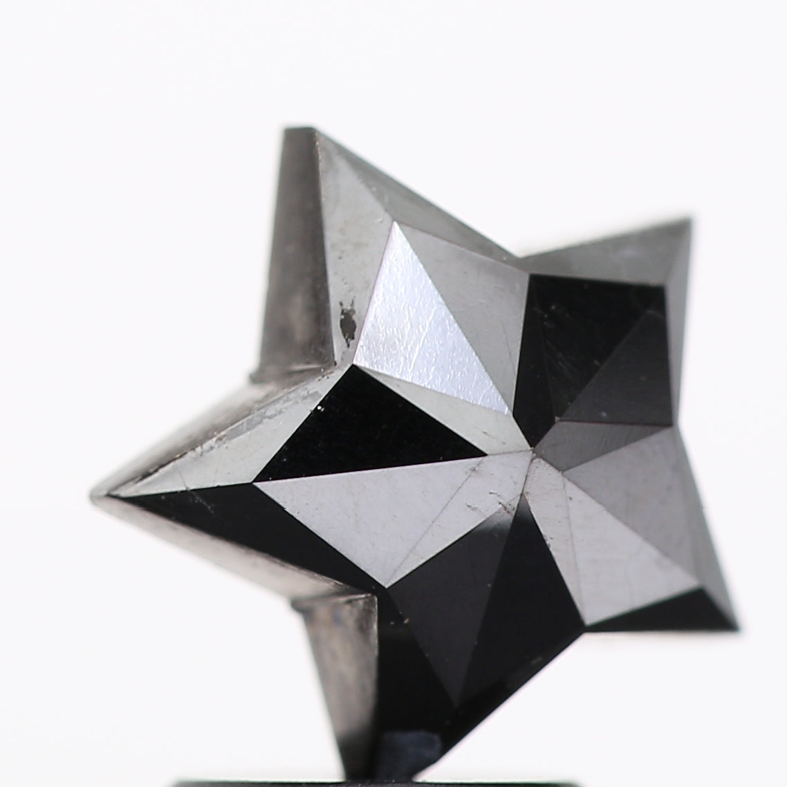 1.85 Ct Natural Black Star Cut Loose Diamond for Jewelery