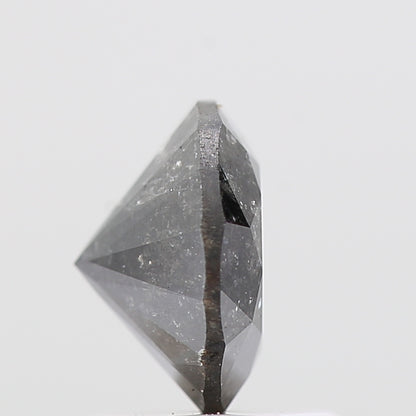 1.24 Carat Gray Salt and Pepper Diamond Round Brilliant Cut Natural Loose Diamond