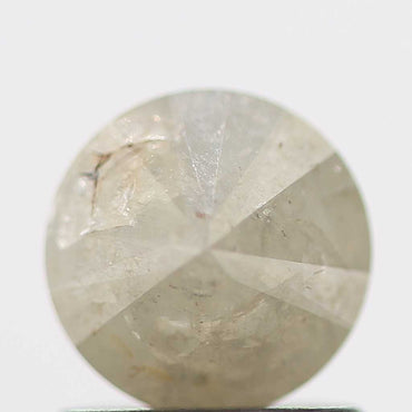 0.81 Carat Salt and Pepper Diamond Gray Fancy Round Brilliant Cut Natural Loose Diamond
