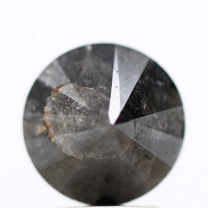 2.65 Carat Fancy Black Round Shape Brilliant Cut Natural Loose Diamond
