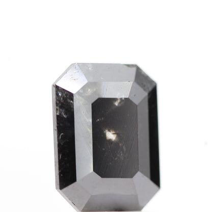 2.90 Carat Natural Black Emerald Full Cut Loose Diamond for Jewelery ( no color enhanced )