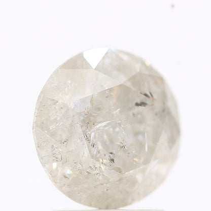 Natural Loose Round Salt And Pepper Diamond Fancy Grey Color 2.00 CT 7.80 X 5.08 MM Round Brilliant Cut Diamond ! Christmas Gift for Her