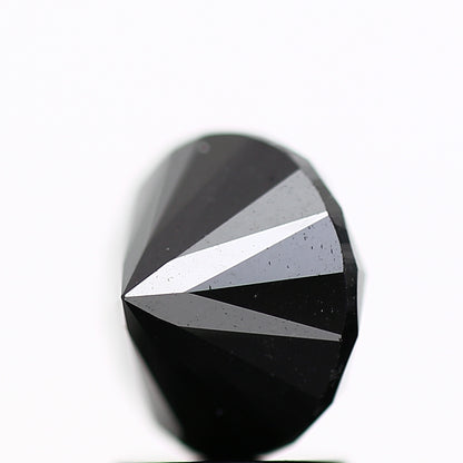 2.28 Carat Fancy Black Round Shape Brilliant Cut Natural Loose Diamond