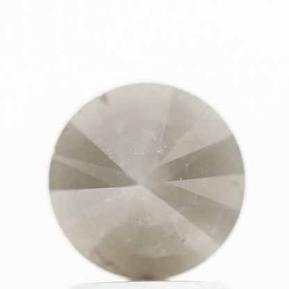 1.56 Carat Fancy Gray Rustic Round Shape Brilliant Cut Natural Loose Diamond