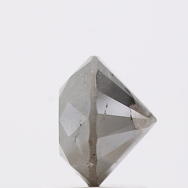 1.50 Carat Gray Rustic Round Shape Brilliant Cut Natural Loose Diamond