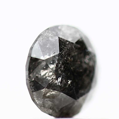 0.88 Carat Salt and Pepper Diamond Fancy Round Brilliant Cut Natural Loose Diamond