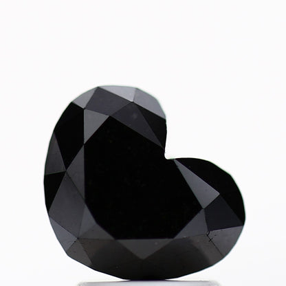 Heart Shape Fancy Black Natural Loose Diamond 2.50 Carat