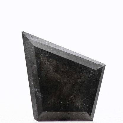salt and pepper diamond ! 0.99 Ct 9.40 x 7.40 x 2.85 MM natural gray shield loose diamond for engagement ring for her