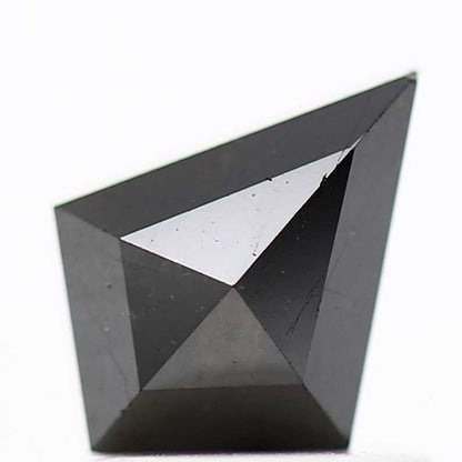 black diamond ! 0.73 Ct 8.10 x 6.10 x 2.50 MM natural black kite loose diamond for engagement ring for her