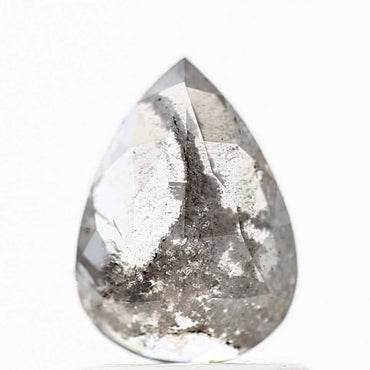 Salt and Pepper Diamond Fancy Gray Color 0.73 CT 7.64 x 5.56 x 2.08 MM Pear Cut Diamond! Natural Loose Diamond ! Christmas Gift for Her