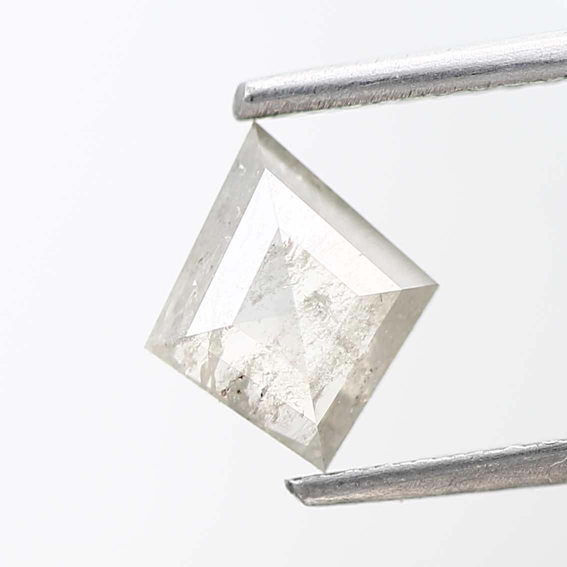 salt and pepper diamond ! 0.72 Ct 7.86 x 6.64 x 2.31 MM natural gray shield loose diamond for engagement ring for her