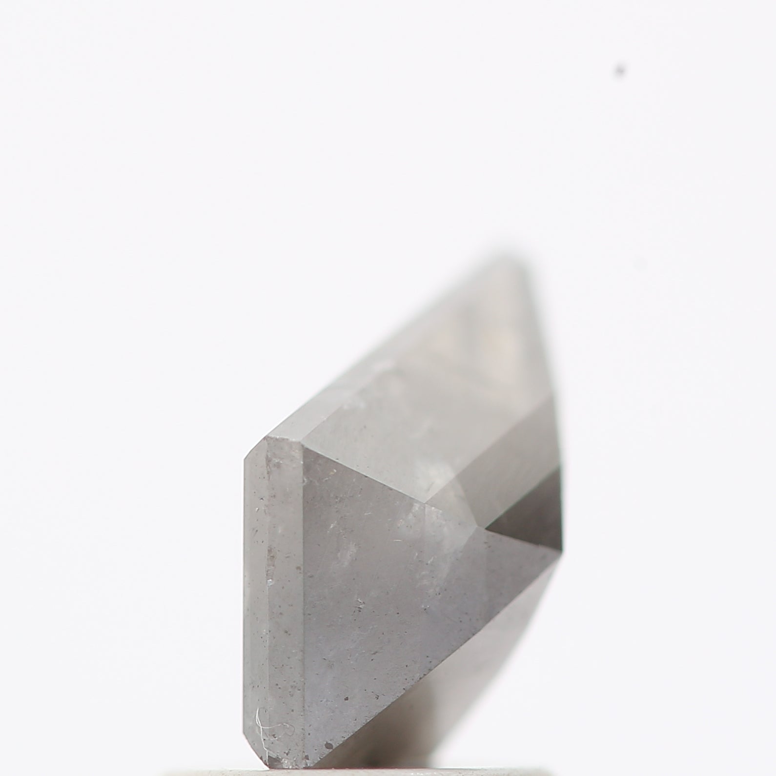 salt and pepper diamond ! 1.19 Ct 10.20 x 6.68 x 3.60 MM natural gray shield loose diamond for engagement ring for her