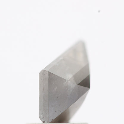 salt and pepper diamond ! 1.19 Ct 10.20 x 6.68 x 3.60 MM natural gray shield loose diamond for engagement ring for her