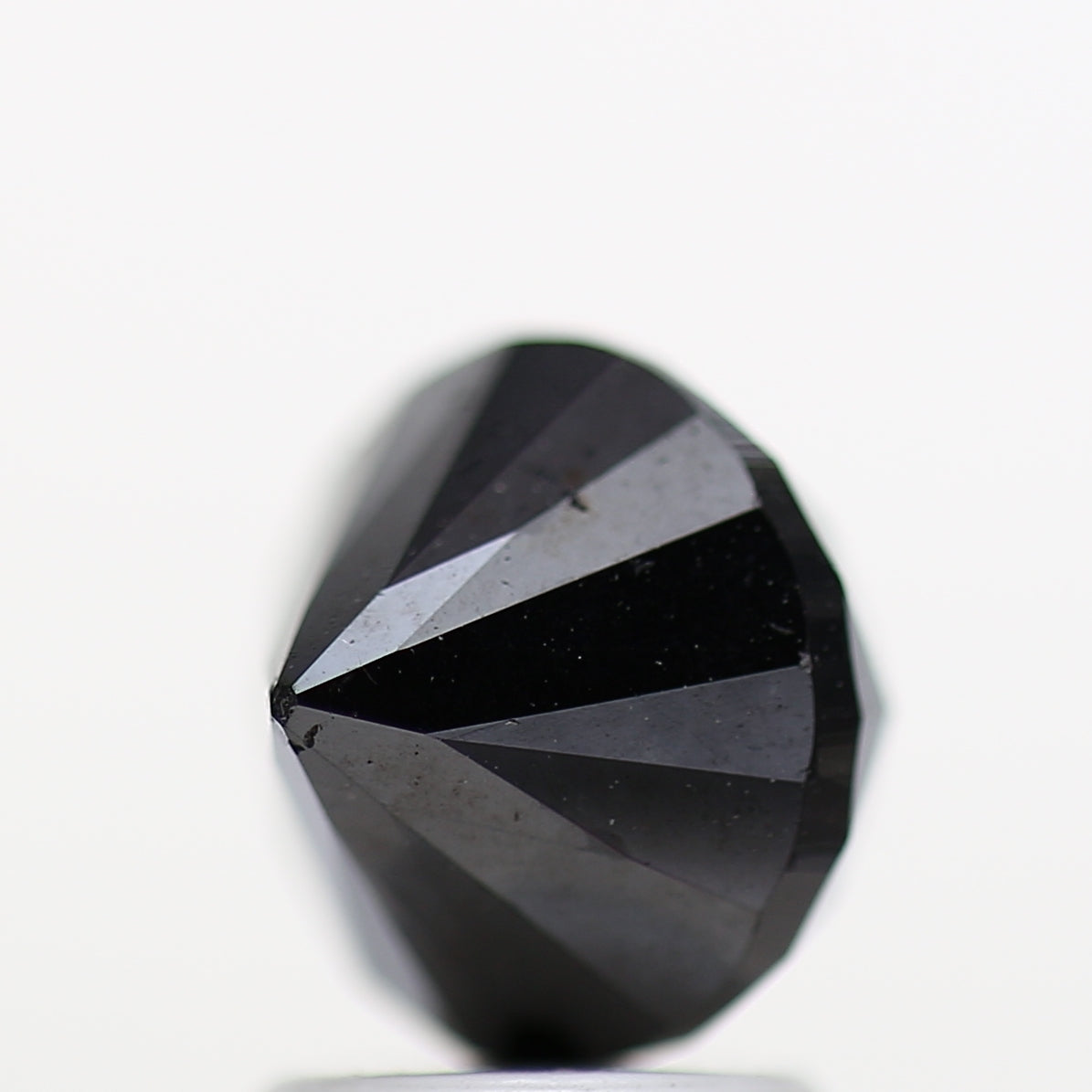 2.91 Carat Fancy Black Round Brilliant Cut Natural Loose Diamond