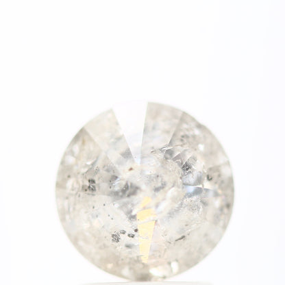 1.59 Carat Salt and Pepper White Icy Round Shape Brilliant Cut Natural Loose Diamond
