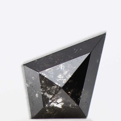 salt and pepper diamond ! 0.77 Ct 8.05 x 5.70 x 2.60 MM natural gray shield loose diamond for engagement ring for her