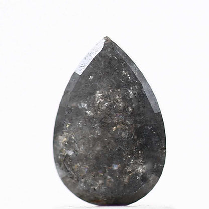 Salt and Pepper Diamond Fancy Gray Color 0.94 CT 7.95 x 5.28 x 2.48 MM Pear Cut Diamond! Natural Loose Diamond ! Christmas Gift for Her