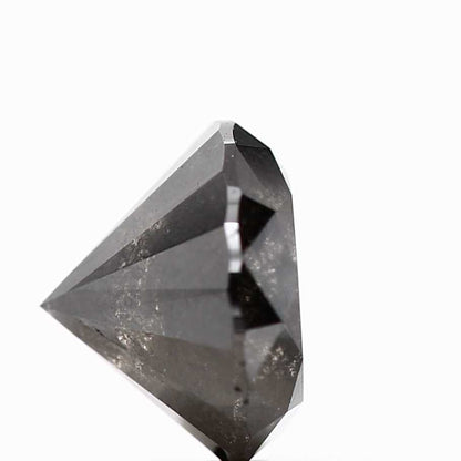 1.26 Carat Fancy Black Round Shape Brilliant Cut Natural Loose Diamond
