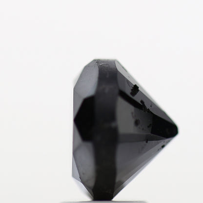 4.20 Carat Fancy Black Round Shape Brilliant Cut Natural Loose Diamond