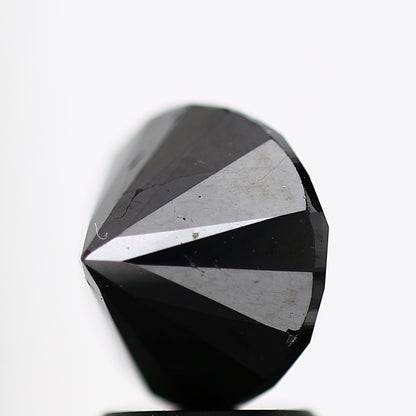 2.74 Carat Fancy Black Round Shape Brilliant Cut Natural Loose Diamond