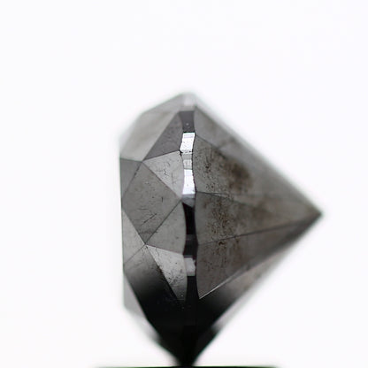 2.78 Carat Fancy Black Round Shape Brilliant Cut Natural Loose Diamond