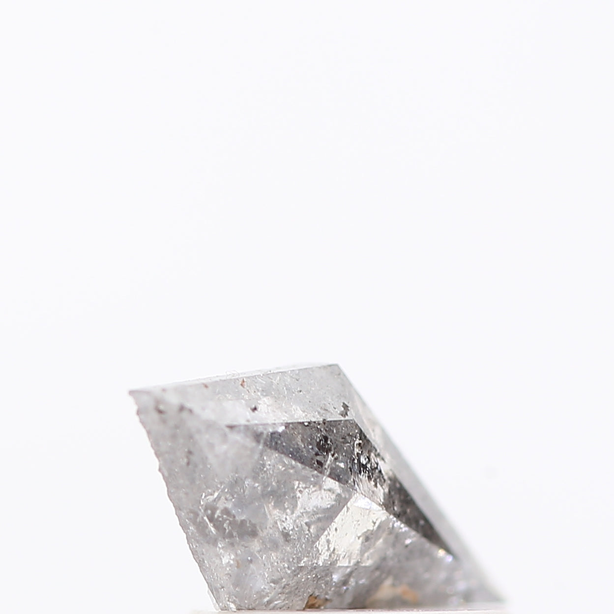 salt and pepper diamond ! 0.48 Ct 9.00 x 4.70 x 2.10 MM natural gray kite loose diamond for engagement ring for her