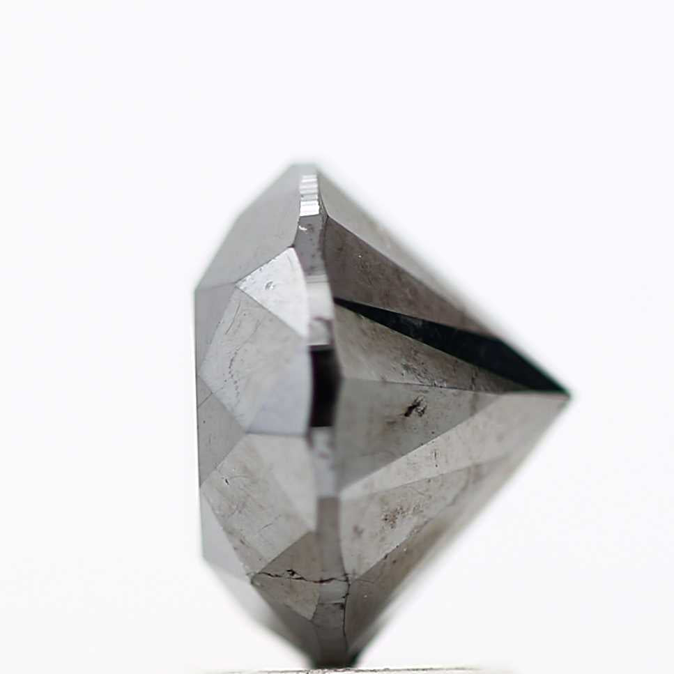 4.04 Carat Fancy Black Round Shape Brilliant Cut Natural Loose Diamond