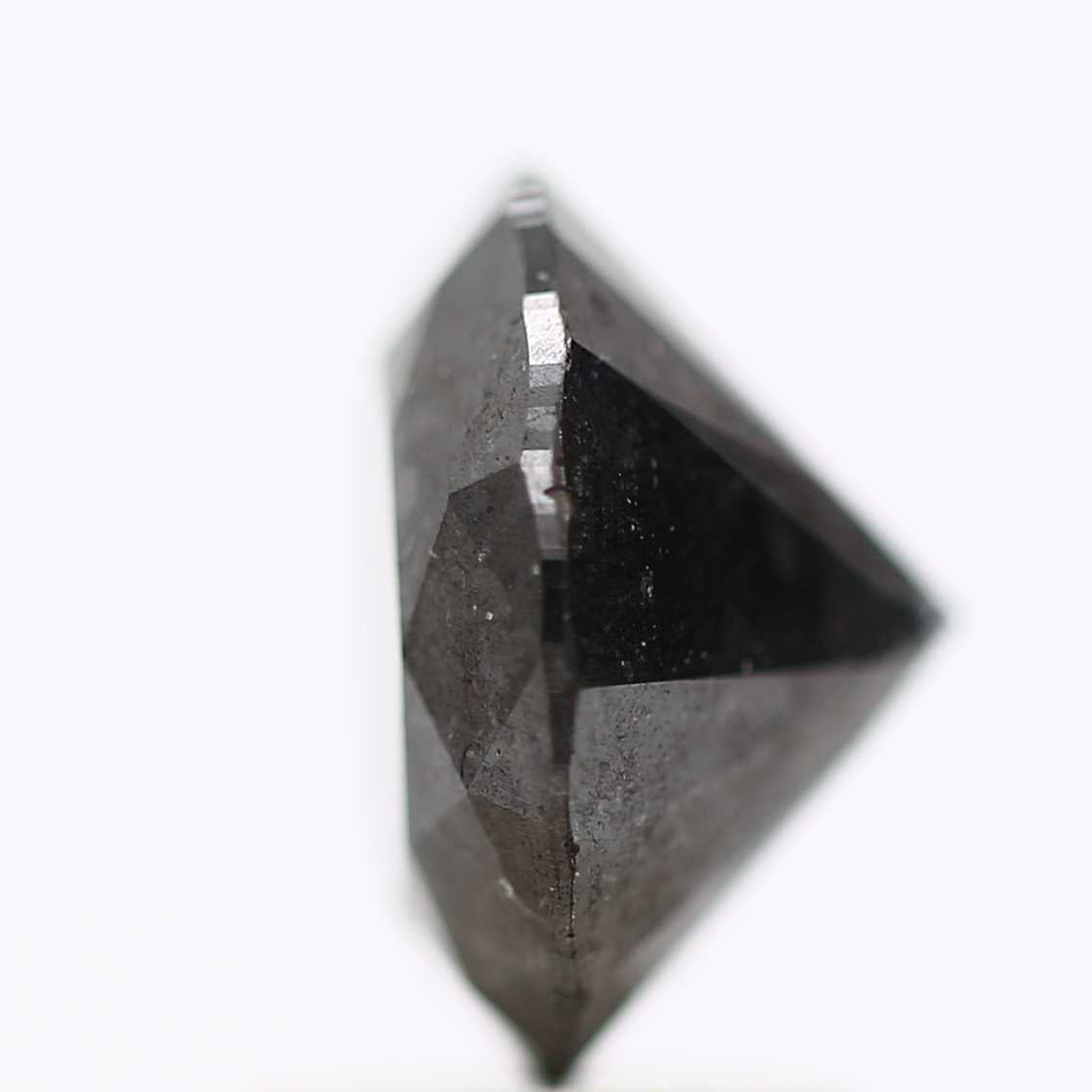 2.78 Carat Fancy Black Round Shape Brilliant Cut Natural Loose Diamond