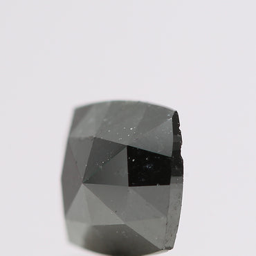 0.73 Ct Natural Black Cushion Single Cut Loose Diamond for Jewelery