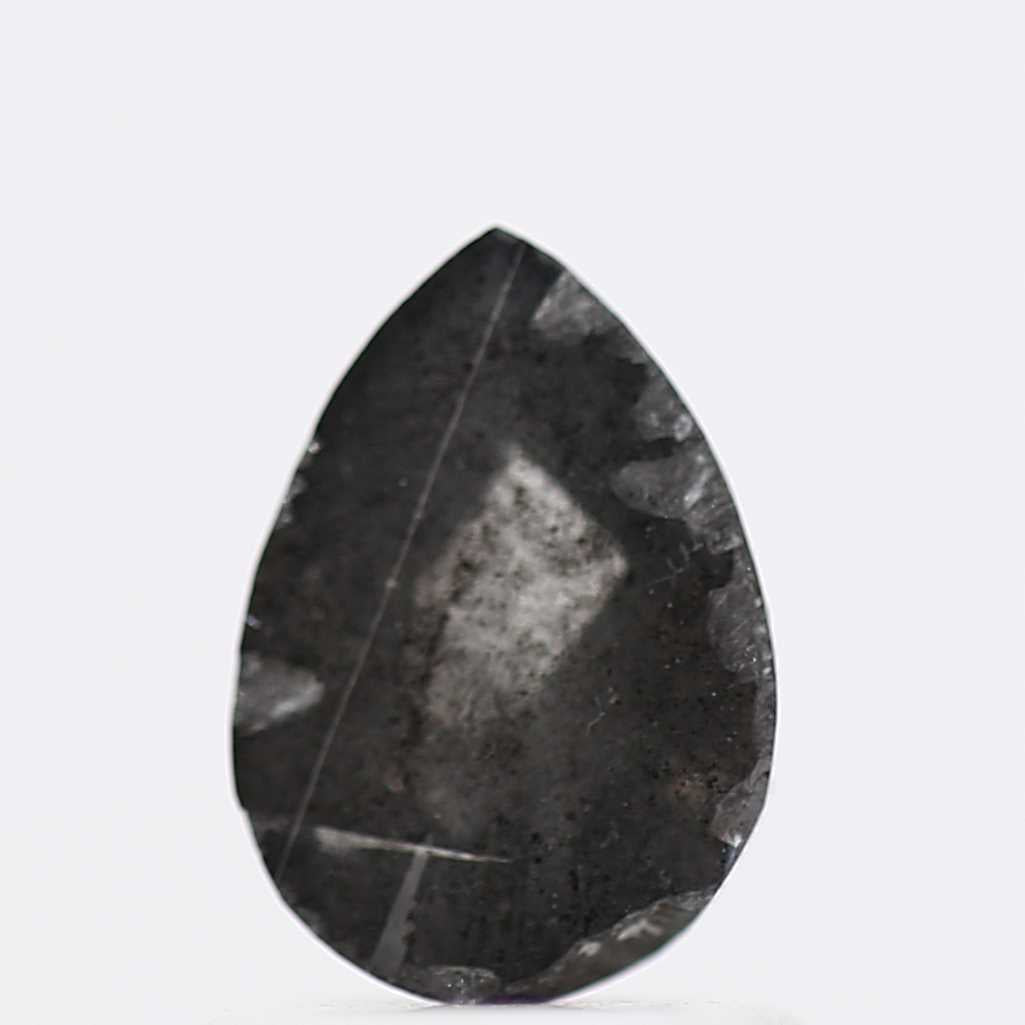 Salt and Pepper Diamond Fancy Gray Color 0.76 CT 5.09 x 7.30 x 2.50 MM Pear Cut Diamond! Natural Loose Diamond ! Christmas Gift for Her