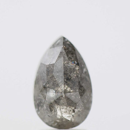 Salt and Pepper Diamond Fancy Gray Color 2.90 CT 10.70 x 6.88 MM Pear Cut Diamond! Natural Loose Diamond ! Christmas Gift for Her