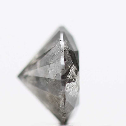 0.81 Carat Salt and Pepper Gray Fancy Round Brilliant Cut Natural Loose Diamond
