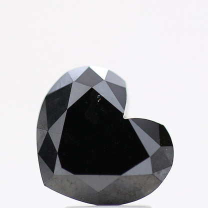 Heart Shape Fancy Black Natural Loose Diamond 