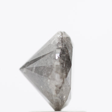 2.02 Carat Salt and Pepper Gray Round Brilliant Cut Natural Loose Diamond