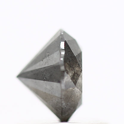 0.87 Carat Fancy Gray Salt And Pepper Round Shape Natural Loose Diamond