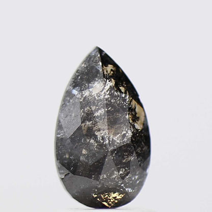 Salt and Pepper Diamond Fancy Gray Color 1.13 CT 8.98 x 5.30 x 3.80 MM Pear Cut Diamond! Natural Loose Diamond ! Christmas Gift for Her