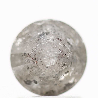 1.62 Carat Salt and Pepper Diamond Gray Round Brilliant Cut Natural Loose Diamond