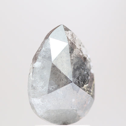 Salt and Pepper Diamond Fancy Gray Color 1.72 CT 9.90 x 6.80 x 3.31 MM Pear Cut Diamond! Natural Loose Diamond ! Christmas Gift for Her
