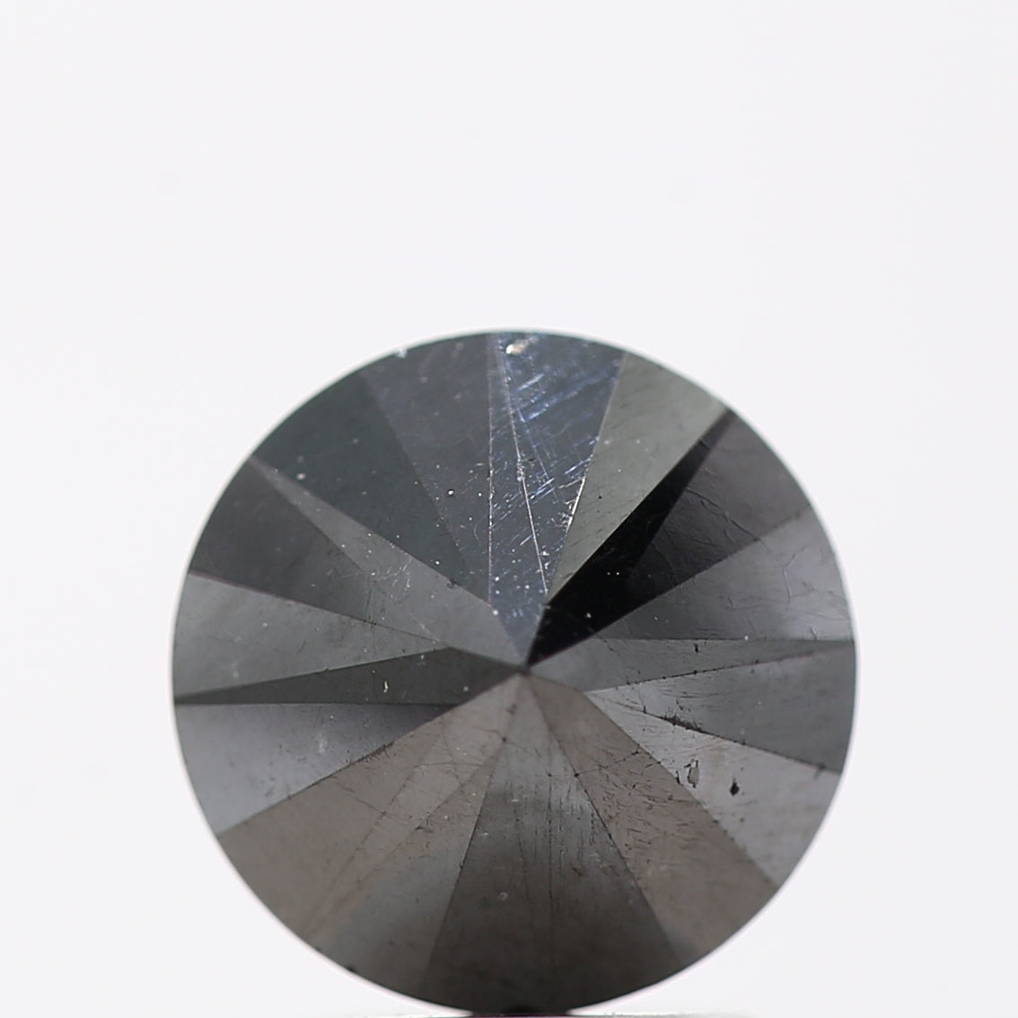 2.91 Carat Fancy Black Round Brilliant Cut Natural Loose Diamond