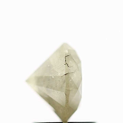 1.44 Carat Fancy Gray Rustic Round Brilliant Cut Natural Loose Diamond