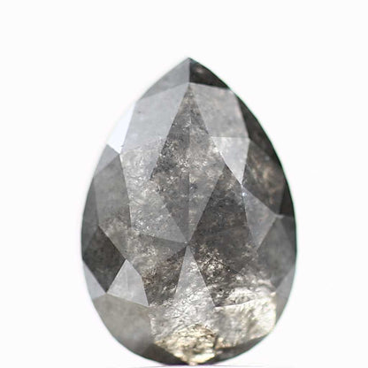 Salt and Pepper Diamond Fancy Gray Color 1.14 CT 8.23 x 5.85 x 2.66 MM Pear Cut Diamond! Natural Loose Diamond ! Christmas Gift for Her